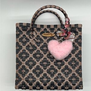 SISIDLAN'S VICTORIA HANDBAG Women's Tote Bag with Heart Charm